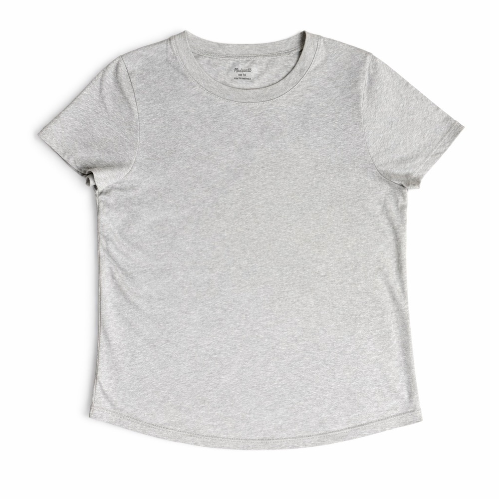 Madewell Light Gray Crewneck Short Sleeve Tee